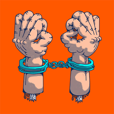 Day 8: H0 36daysoftype cartoon decoration design doodle handcuffs illustration illustrations type typedesign typo typography vector