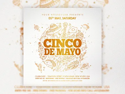 Cinco De Mayo carnival cinco cinco de mayo cinco de mayo flyer cinco de mayo party cincodemayo club club flyer clubhouse de mayo flyer flyer design flyer template mayo mexican mexican party mexico nightclub spring summer