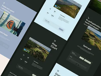 Barsebäck website booking branding design golf golf club icon icons logo padel sport typography ui ui design ux web design webdesign website website design
