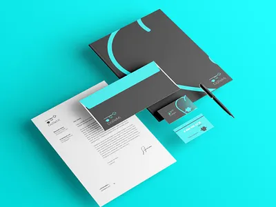 identity brand branding creative design identity logo presentation vector