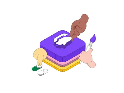 Build Together branding design illustration vector