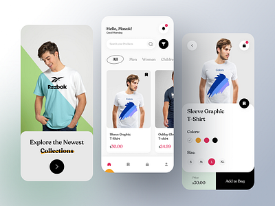 Tshirt Shopping Mobile App Design 2021 trend agency branding agency landing page agency website best shot clean ui covid19 dribbble best shot ecommerce app inspiration interaction design mobile app design online shopping product design trendy design tshirt design typography uidesign uxdesign website design