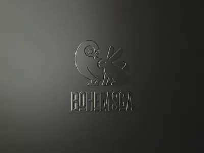 Bohemsca logo czech lemonade logo logo owl rabbit