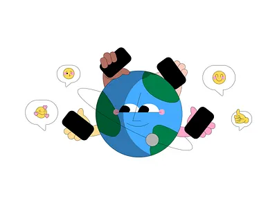 Communication belongs to everyone branding design illustration vector web