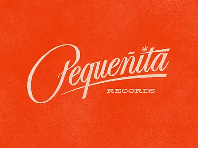 Pequeñita Records custom dribbble handmade lettering logo logotype music records type typeface typography