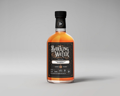 Label Design for a distillery label design vintage design