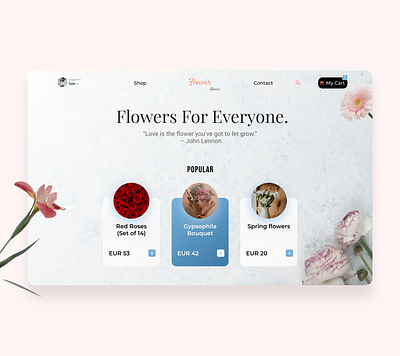 FlowerHouse design flower flowerordering flowers minimal online shop online shopping onlineordering productdesign ui uidesign ux uxdesign webdesign website website design