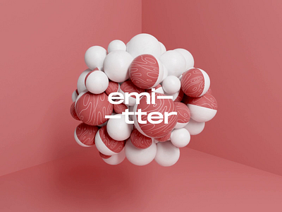 Emitter - Experiment n2 3d 3d animation 3d art after effects animation ball balls c4d cinema 4d color design emitter graphic design illustration motion motiongraphics octane octane render red texture