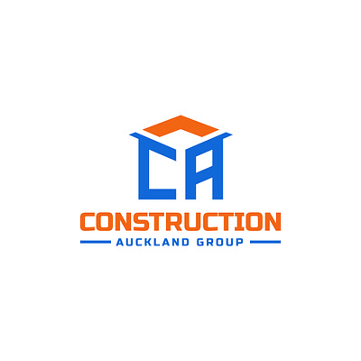 CA Group Logo abstract logo brand branding company logo construction design home logo lettermark logo logodesign logotype real estate logo wordmark