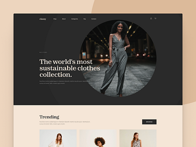 Clothing Ecommerce Store Concept clean clothes clothes shop clothing colors design ecommerce elegant fashion figma headless minimal pwa shop shopify shopify store ui web