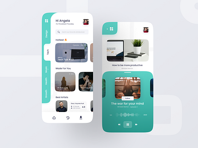 Podcast Exploration UI | Part 1 music music app podcast podcasts railbar side bar ui ui design uiux ux