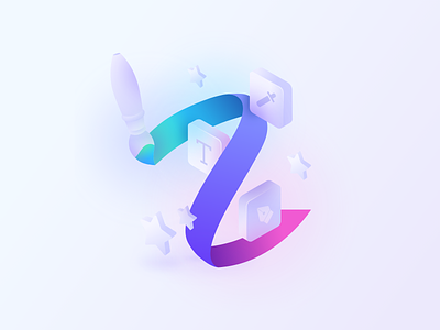 Anchor Visuals ✨ 3d abstractive anchor billing branding brush color comment custom design flowingness heart icon illustration purple review smilie soft star visual