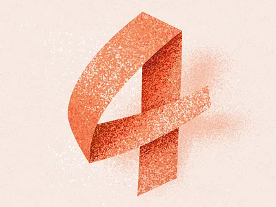 4 36 days 4 36 days of type 36 days of type 08 36 days of type 2021 36daysoftype 4 alphabet four lettering number 4 number four texture type typography