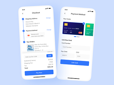 Credit Card Checkout app checkout clean credit card dailyui dailyuichallenge day002 figma mobile payment shop ui ui design ux ux design