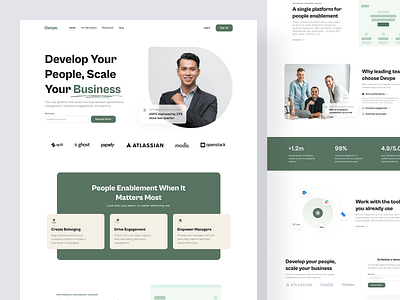 Devpe. - Landing Page agency website landing page minimalist ui uidesign user interface userinterface web design website