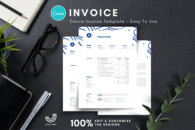 Canva Invoice Template Editable billing template business invoice digital invoice editable invoice freelance invoice invoice document invoice form invoice printable invoice template modern invoice order form photography invoice printable invoice