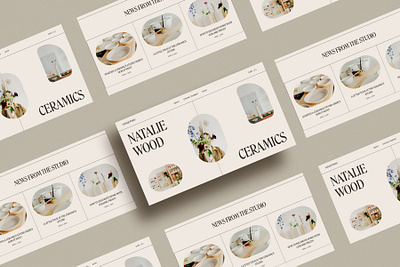 Natalie Wood Ceramics ui uiux web design webflow