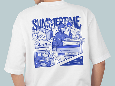 Summertime ☀️ beach branding clothing flat graphic design hand drawing header illustration procreate summer summertime tshirt vector