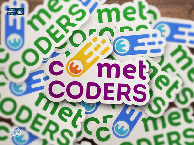 Comet branding coder comet design flat graphic design icon illustration logo minimal vector