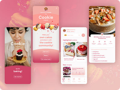 The cookie community app concept app mobile ui ux ui