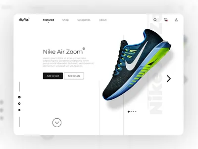 myFits | Landing Page app branding design ui ux