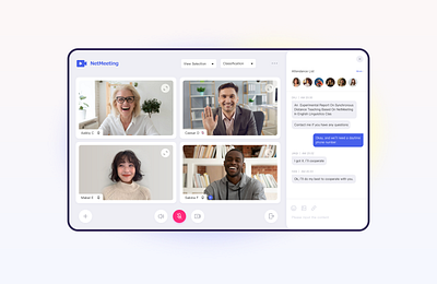 video conferencing ui web