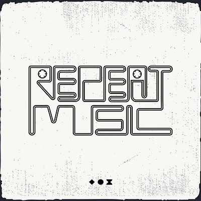 Music design flat icon illustration illustrator logo minimal type typography vector