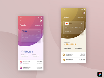 Finance App UI app creative design figma finance glassmorphism illustration mobile typography ui