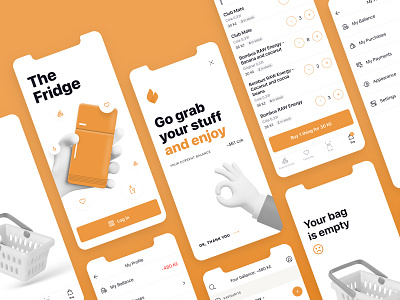 Fridge App - Saas app application applifting eshop fridge saas app uiux ux