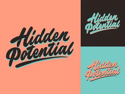 Hidden Potential - Logo Sketch for Medical Brand branding calligraphy clothing design fashion font free hand lettering identity lettering logo logotype mark packaging script sketches streetwear type typo typography