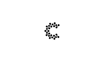 C logo branding c clean creative digital dots geometric icon it logo mark negative space round simple symbol technology