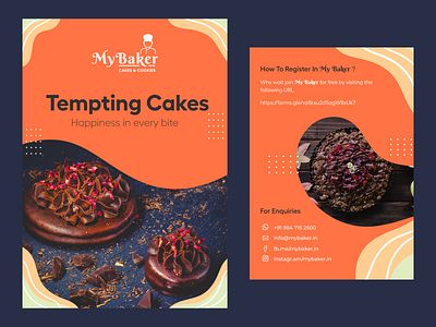 My Baker Brochure brochure brochure design design graphic graphicdesign sketch ui ui design