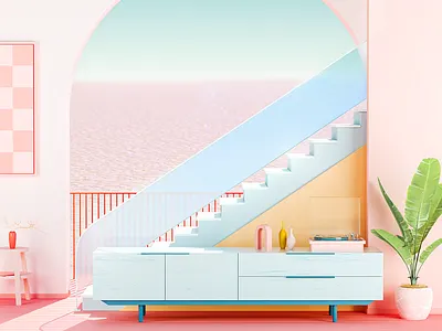 2 • 36 days of type 36daysoftype 36daysoftype08 3d cgi chill cinema4d illustration octane two type