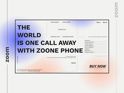 Redesign & stylization of Zoom Phone flat redesign ui ux web