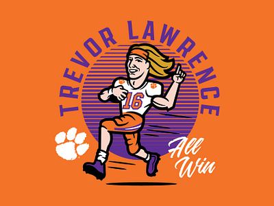 Trevor Lawrence Clemson Fanatics clemson college design fanatics football illustration ncaa sports tigers