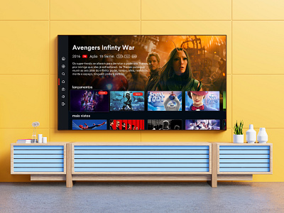 Smart Tv App avengers design ott streming tv tv app tv design ui ux