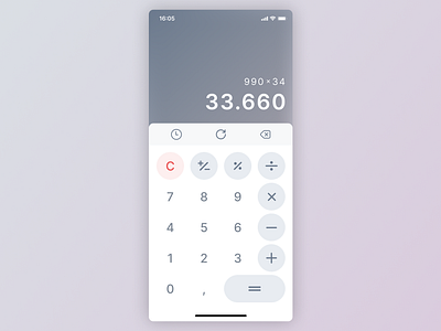 Calculator Concept calculator calculator design calculator ui daily ui dailyui dailyui 004 dailyuichallenge design flat minimal ui ui design uidesign