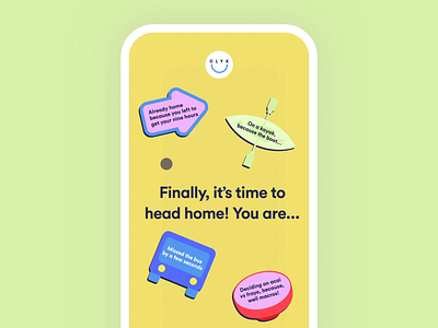 Clyx mobile experience animation app brand design illustration mobile sticker ui website