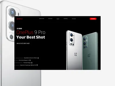 Oneplus 9 Pro - Landing Page apple design ecosystem graphicdesign kathmandu mobile mockup nepal oneplus samsung ui ui ux uiux userinterface ux