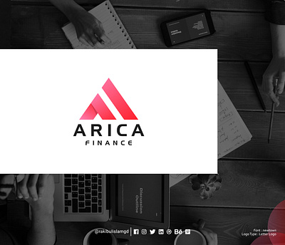 Arica Finance - Modern Letter logo Design arica finance branding business logo business logo design business logo maker business logos custom logo designer designers dribbble fiance logo freelancer graphic design graphicdesign letter logo letter logo design logo maker logodesign modern letter logo