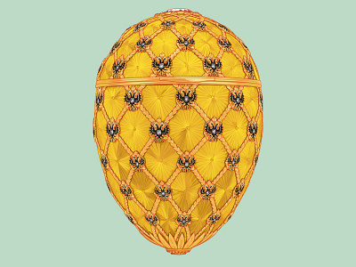 The Coronation Egg illustration jewellery