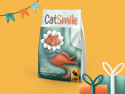 Cat food packaging animal illustration character character design character development children illustration digital illustration illustraion kids illustration package package design packagedesign packaging packaging design packaging illustration