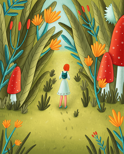 Forest adventure book illustration character character design character development children illustration digital illustration illustration illustrator kids illustration summertime