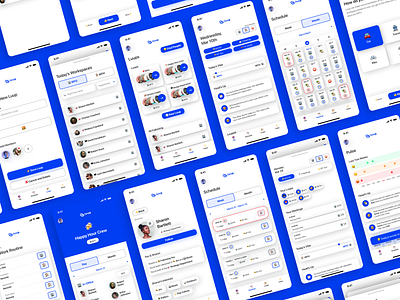 Luup App UI android app app design design emojis figma hybrid interface ios luup pulse remote remote work schedule startup studio ui ux vibes workspace