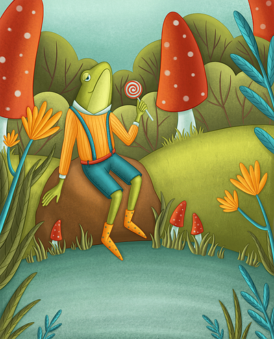 Mr frog artwork book illustration character character design character development children book illustration children illustration digital illustration illustration kids illustration