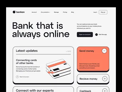 Online Banking App Design app design application banking banking app digital bank finance finance dashboard fintech landing landing page minimal minimalist money app money transfer app online banking online banking app payment payment dashboard wallet wallet app