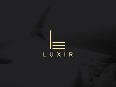 LUXIR creative logo flat logodesign minimal minimalist modern unique logo