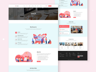 Agency About Page Design aboutpage agency app design best design community company branding corporate design designer illustration landingpage logo style template trending uikits uiux ux vector webpagedesign website