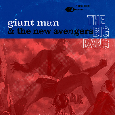 Marvel Blue Note Records - Giant Man design illustration typography