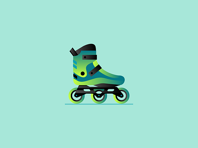 Blades design illustration rollerblades vector